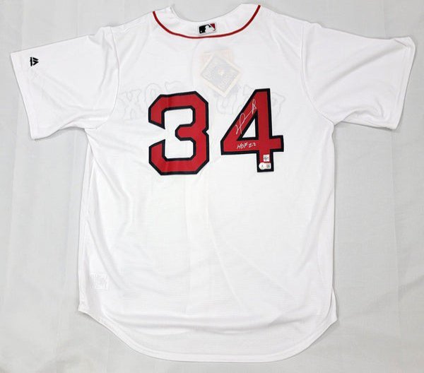 David Ortiz Autographed Signed Boston Red Sox Replica Jersey W/ HOF 22 Beckett Witnessed 
