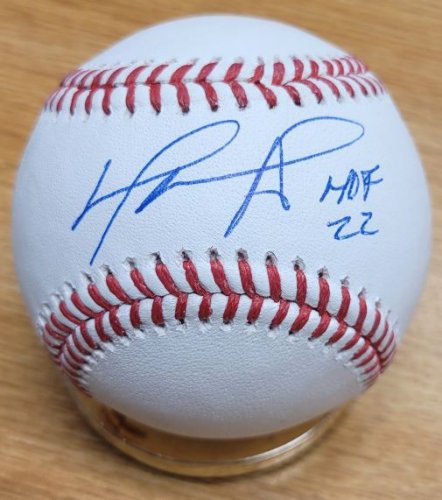 David Ortiz Autographed Signed "HOF 22" Official Major League Baseball Beckett Witness - Autographs 