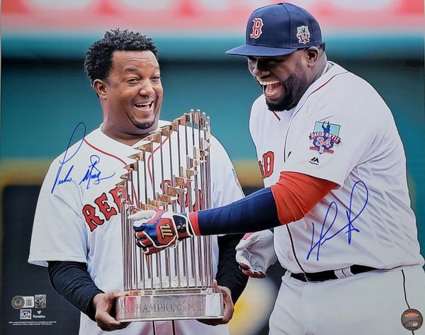 David Ortiz & Pedro Martinez Autographed Signed Boston Red Sox 16X20 Photo Beckett Witnessed 