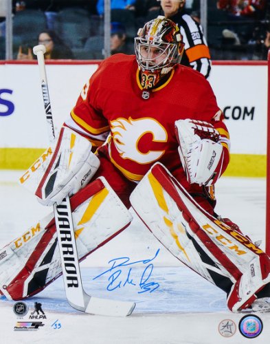 David Rittich Autographed Signed Flames Goalie 11x14 Photo