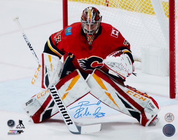 David Rittich Autographed Signed Flames Hockey 11x14 Photo