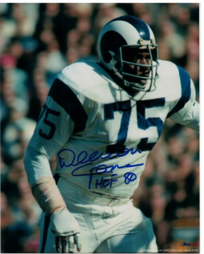 DAVID DEACON JONES CUSTOM LOS ANGELES RAMS THROWBACK JERSEY