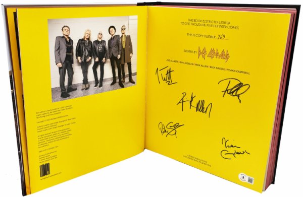 【直筆サイン本‼︎】DEFINITELY デフレパード DEF LEPPARD 直筆サイン本‼︎】DEFINITELY デフレパード DEF LEPPARD