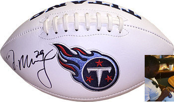 DeMarco Murray Autographed Signed Tennessee Titans White Logo Football #29 inscribed- Murray Hologram 