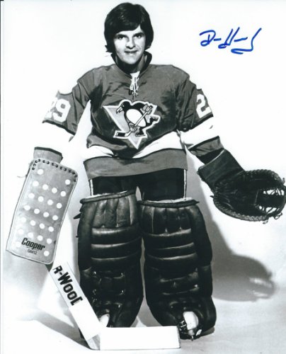 Denis Herron Autographed Signed 8X10 Pittsburgh Penguins Photo - Autographs