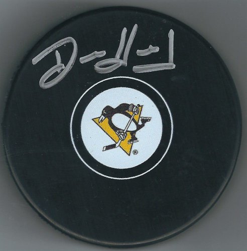 Denis Herron Autographed Signed Pittsburgh Penguins Hockey Puck - Autographs