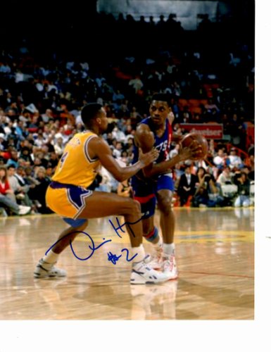 Dennis Hopson Autographed Signed 8X10 New Jersey Nets Photo - Autographs