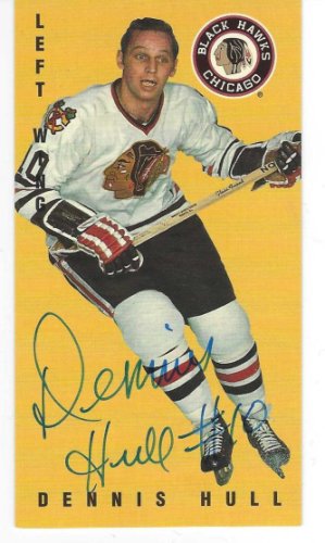Dennis Hull Autographed Signed 1994 Parkhurst Chicago Blackhawks Tall Boy Card - Autographs