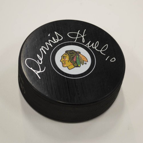 Dennis Hull Chicago Blackhawks Autographed Signed Hockey Puck