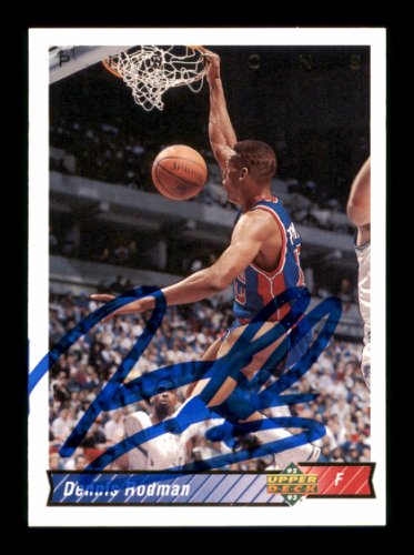 Dennis Rodman Autographed Signed 1992-93 UDA Card #242 Detroit Pistons #190488 