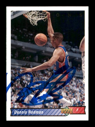 Dennis Rodman Autographed Signed 1992-93 UDA Card #242 Detroit Pistons #190489 