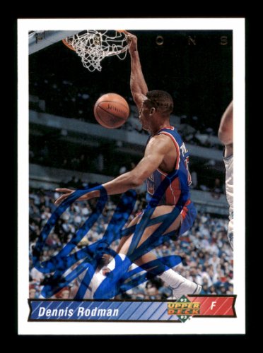 Dennis Rodman Autographed Signed 1992-93 UDA Card #242 Detroit Pistons #190490 