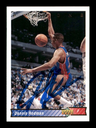 Dennis Rodman Autographed Signed 1992-93 UDA Card #242 Detroit Pistons #190492 