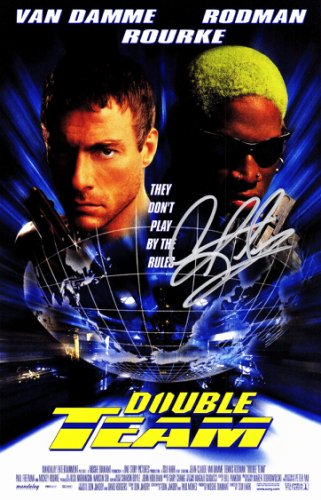 Dennis Rodman Autographed Signed Double Team 11x17 Movie Poster 