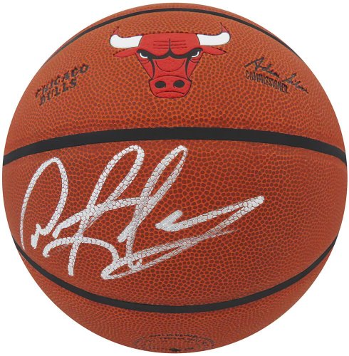 Dennis Rodman Autographed Signed Wilson Chicago Bulls Logo NBA Basketball 