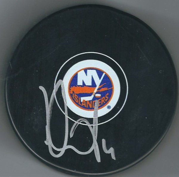 Dennis Seidenberg Autographed Signed New York Islanders Hockey Puck - Autographs