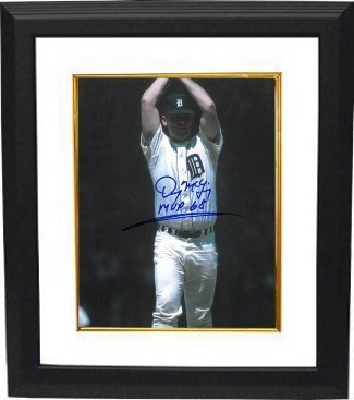 Denny McLain Autographed Signed Detroit Tigers 8x10 Photo Custom Framing w/MVP 68 Insc 