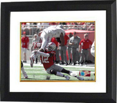 Denzel Ward Autographed Signed Ohio State Buckeyes NCAA 8x10 Photo Custom Framing #12- JSA (full signature/horizontal) 