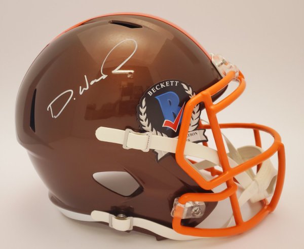 Denzel Ward Cleveland Browns Autographed Signed Flash Replica Helmet - Beckett Authentic