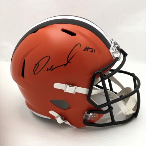Denzel Ward Cleveland Browns Autographed Signed Replica Helmet - Beckett Authentic 
