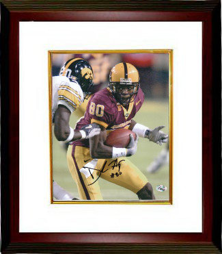 Derek Hagan Autographed Signed Arizona State Sun Devils 8x10 Photo Custom Framing - Famous Ink Hologram 