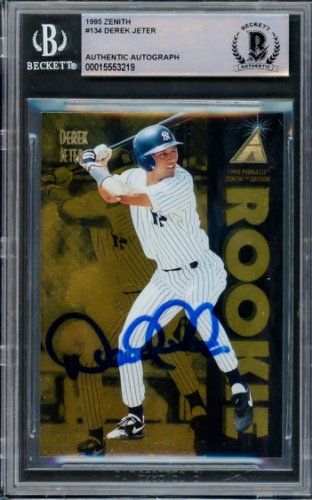 Derek Jeter Game Used Photo Matched Signed 1994 Rookie New York