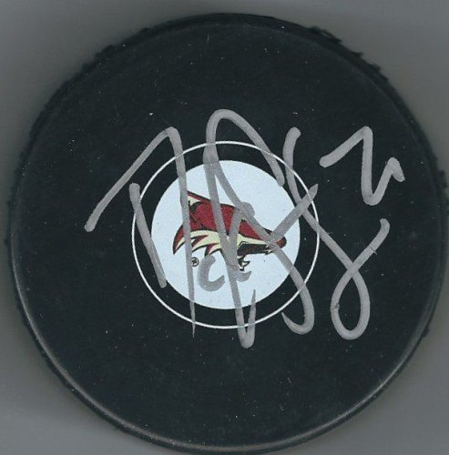 Derek Stepan Autographed Signed Arizona Coyotes Hockey Puck - Autographs