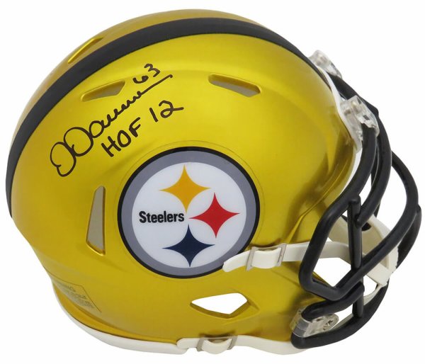 Dermontti Dawson Autographed Signed Pittsburgh Steelers FLASH Riddell Speed Mini Helmet w/HOF'12 