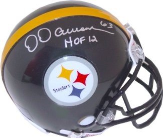 Dermontti Dawson Autographed Signed Pittsburgh Steelers Riddell Mini Helmet HOF 12 
