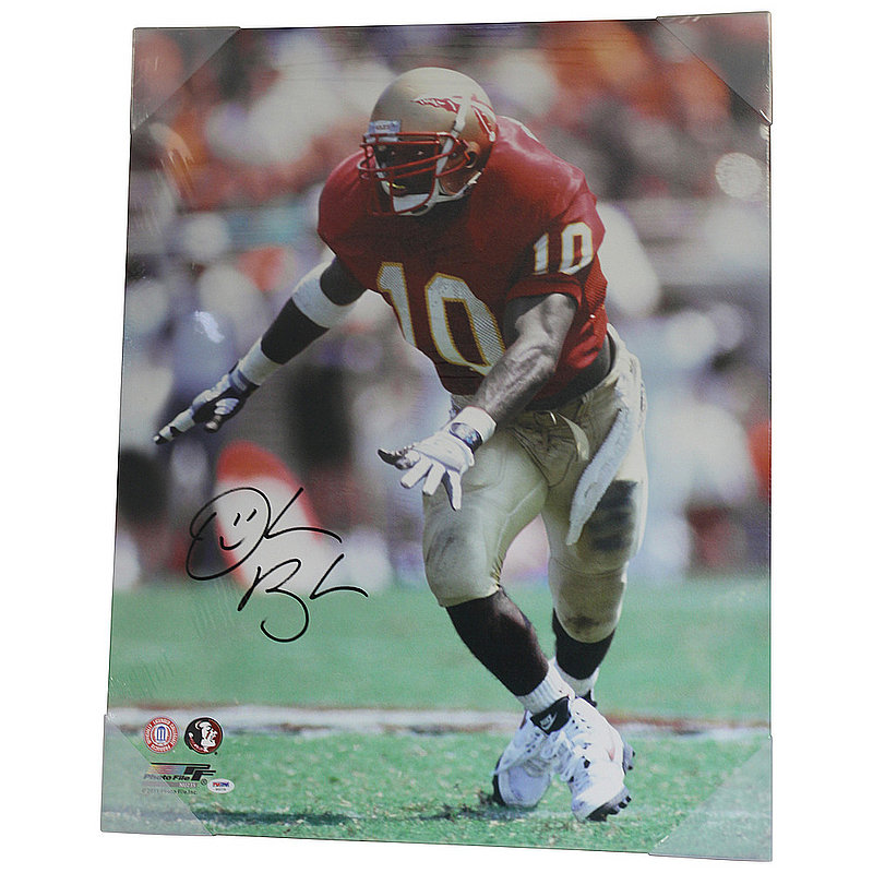 Derrick Brooks Autographed Signed Florida State Seminoles 24x30 Vertical Canvas - Pursuit - PSA/DNA 