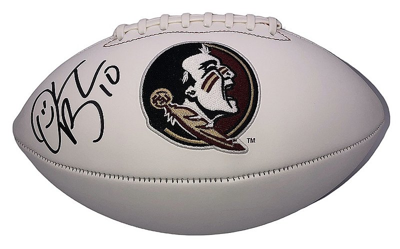 Derrick Brooks Autographed Signed Florida State Seminoles White Panel Football - JSA 
