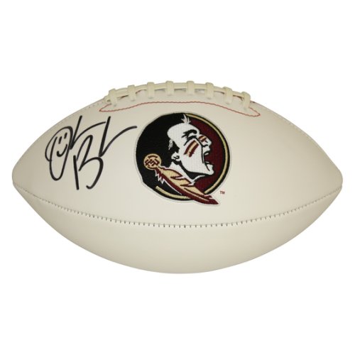 Derrick Brooks FSU Autographed Signed White Panel Football - PSA/DNA 
