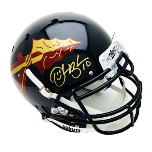 Derrick Brooks FSU Seminoles Autographed Signed Full Size Schutt Black Helmet - PSA 