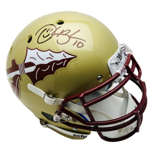 Derrick Brooks FSU Seminoles Autographed Signed Full Size Schutt Gold Helmet - PSA 