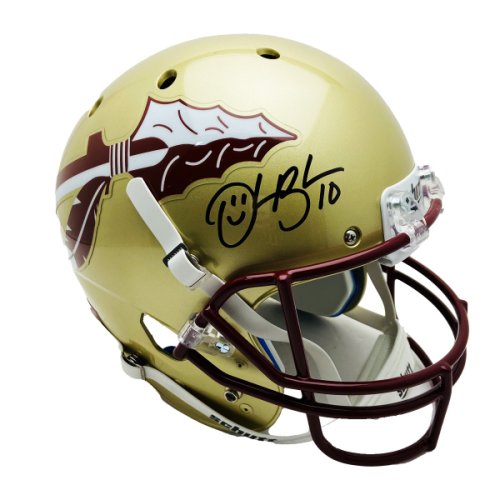 Derrick Brooks FSU Seminoles Autographed Signed Full Size Schutt Rep Gold Helmet - PSA 
