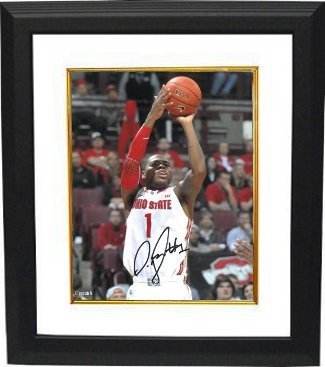 Deshaun Thomas Autographed Signed Ohio State Buckeyes 8x10 Photo Custom Framing (Jumpshot-white jersey) 