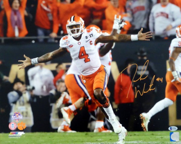 Deshaun Watson Autographed Signed 16X20 Photo Clemson Tigers Beckett Beckett 