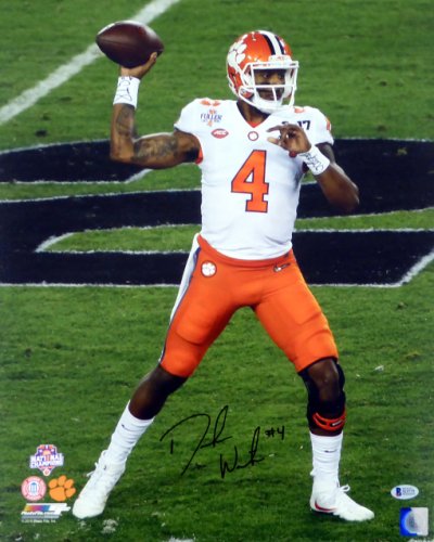 Deshaun Watson Autographed Signed 16X20 Photo Clemson Tigers Beckett Beckett 