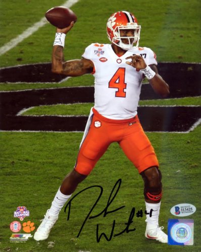 Deshaun Watson Autographed Signed 8X10 Photo Clemson Tigers Beckett Beckett 