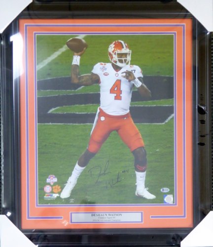 Deshaun Watson Autographed Signed Framed 16X20 Photo Clemson Tigers Beckett Beckett 