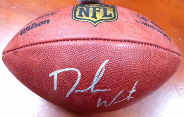 Deshaun Watson Autographed Signed Official NFL Leather Football Cleveland Browns Beckett Beckett 