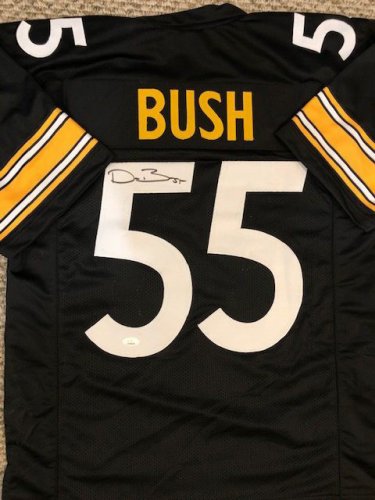 Devin Bush Autographed Signed Pittsburgh Steelers Custom Jersey With JSA COA - Autographs