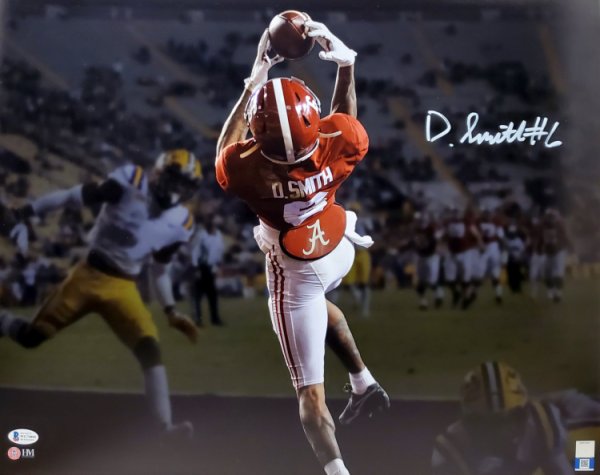 Devonta Smith Autographed 16X20 Photo Alabama Crimson Tide Touchdown Spotlight Beckett Beckett