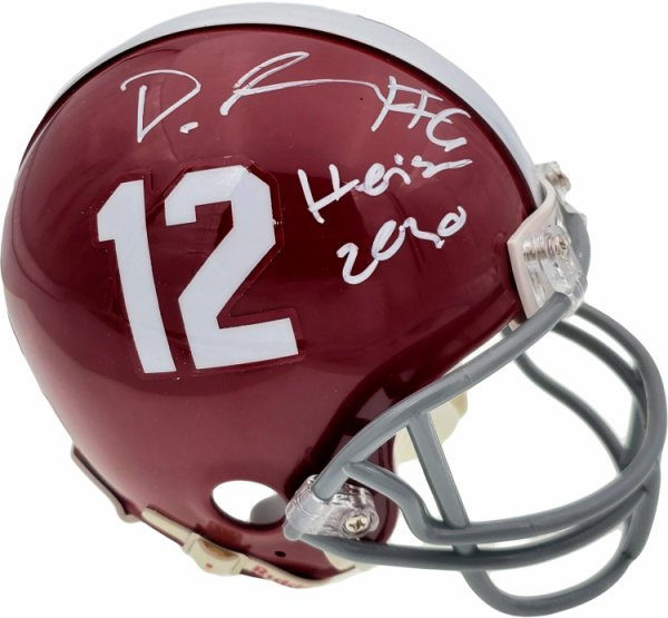 Devonta Smith Autographed Signed Alabama Crimson Tide Mini Helmet "Heisman 2020" Beckett Beckett 