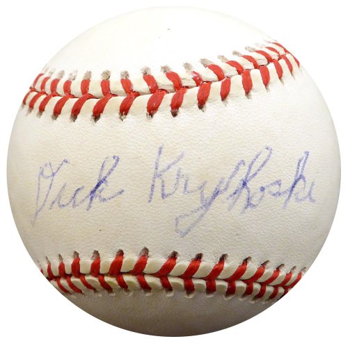 Dick Kryhoski Autographed Official Al Baseball New York Yankees Beckett Beckett