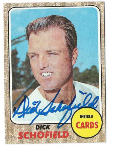 Dick Schofield Autographed Signed St. Louis Cardinals 1968 Topps Card - Autographs