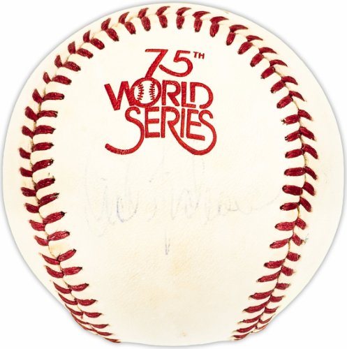 Dick Tidrow Autographed Signed Official 1978 World Series Logo MLB Baseball New York Yankees Beckett Beckett Qr #Bm25611 