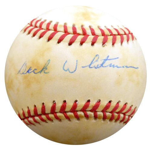 Dick Whitman Autographed Signed Official Nl Baseball Brooklyn Dodgers Beckett Beckett 
