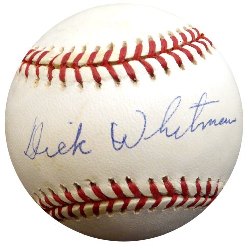 Dick Whitman Autographed Signed Official Nl Baseball Brooklyn Dodgers Beckett Beckett 
