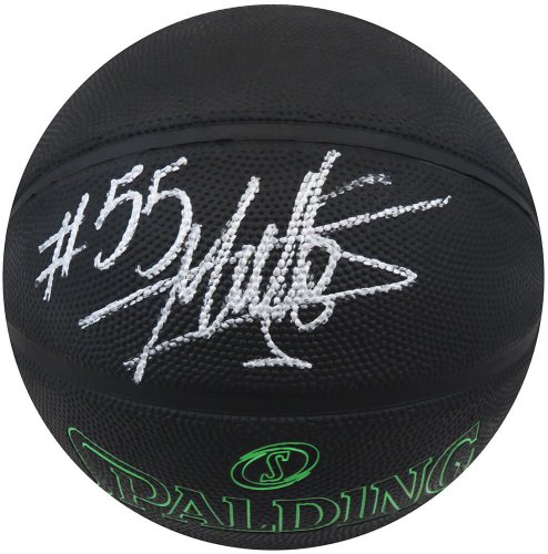 Dikembe Mutombo Autographed Signed Spalding Phantom Black NBA Basketball 